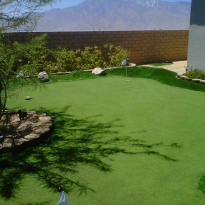 Artificial Grass Installation Perris, California Office Putting Green, Backyard Makeover