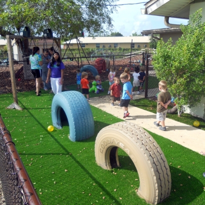 Plastic Grass Indio Hills, California Landscape Rock, Commercial Landscape