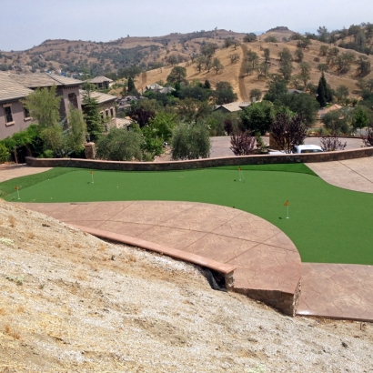 Synthetic Turf Supplier Perris, California Putting Green Grass, Backyard
