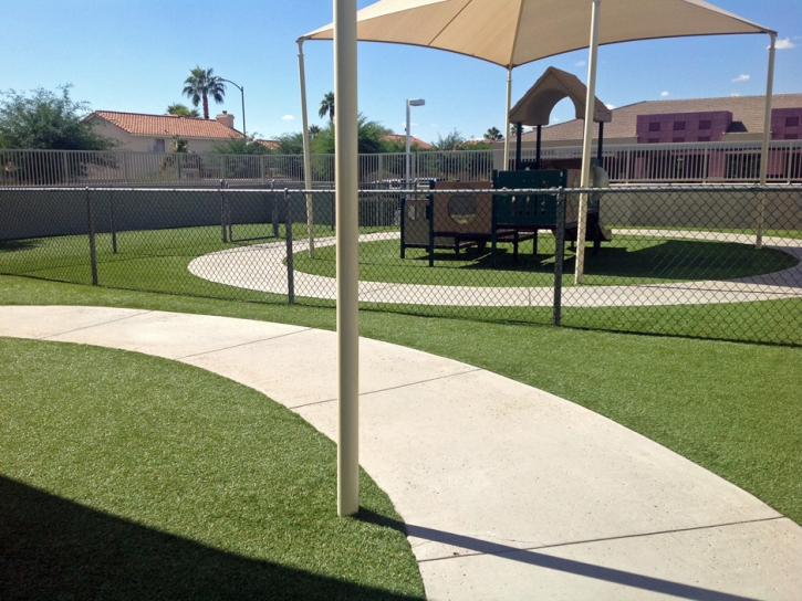 Faux Grass Alpine Village, California Playground Turf, Commercial Landscape