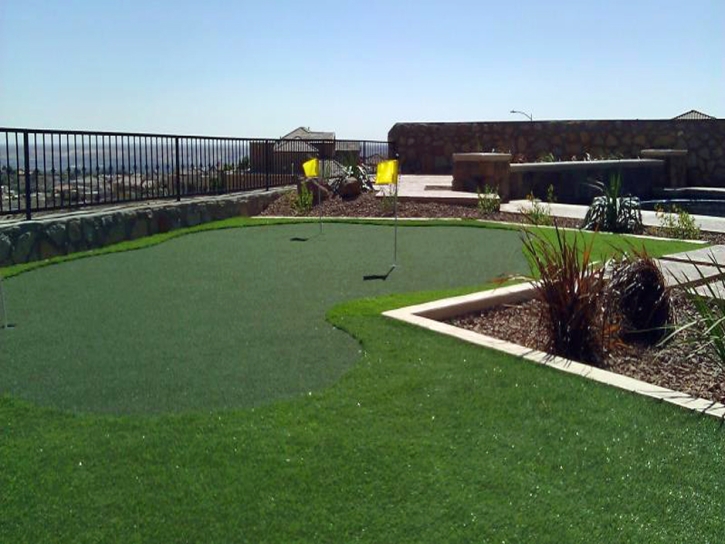 Synthetic Grass Cost Corona, California Backyard Putting Green